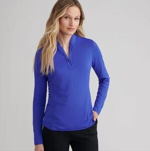 Peter Millar Women's Royal Blue Long Sleeve Top